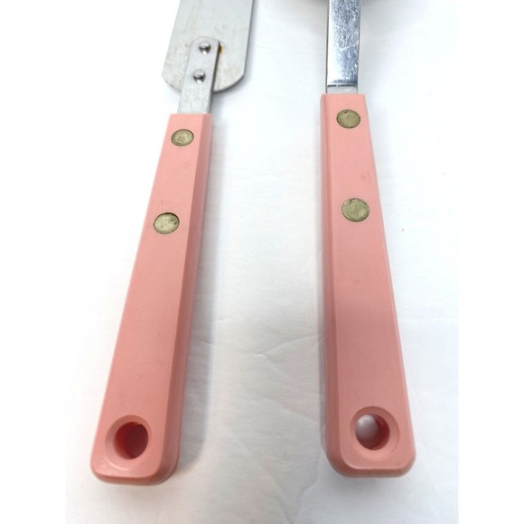 Mid Century Armco Forge Pink Handle, Set Frosting Spatula, Cake Server - Picture 6 of 13